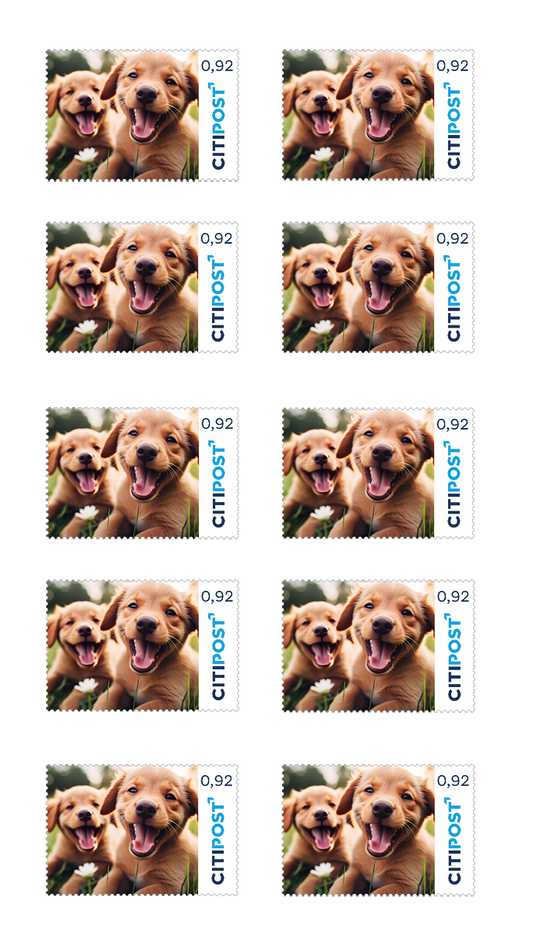 10er-Markenheft Standardbrief / Postkarte „Haustiere“ 0,92 €