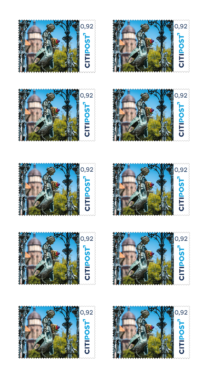 10er-Markenheft Standardbrief / Postkarte „Gänseliesel“ 0,92 €