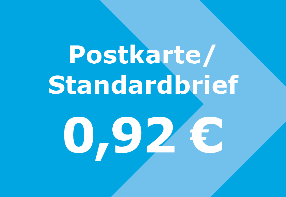 Standardbrief / Postkarte (0,92 €)