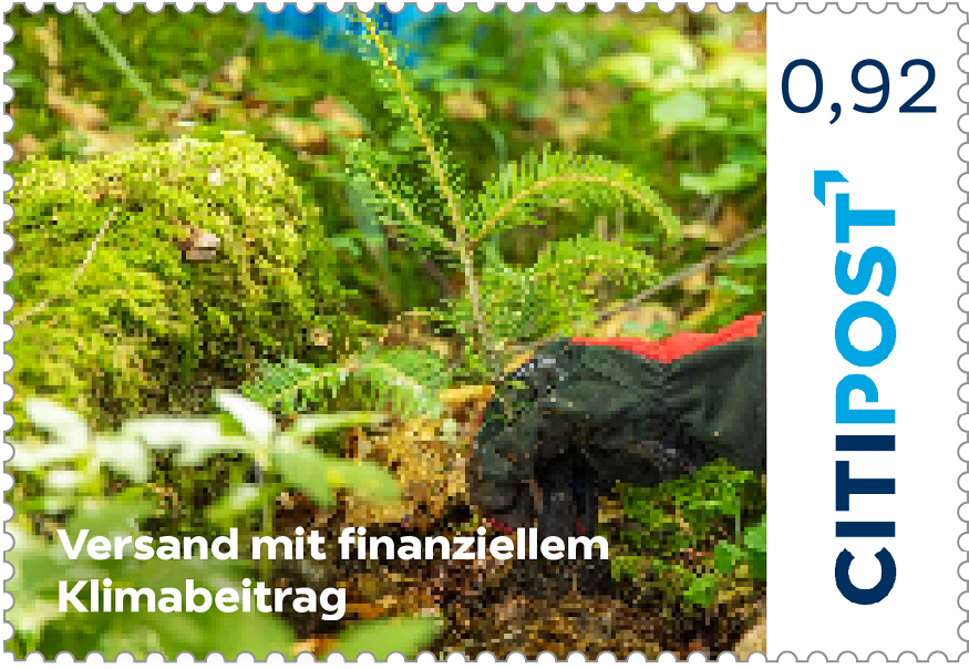 10er-Markenheft Standardbrief / Postkarte „Klimabeitrag“