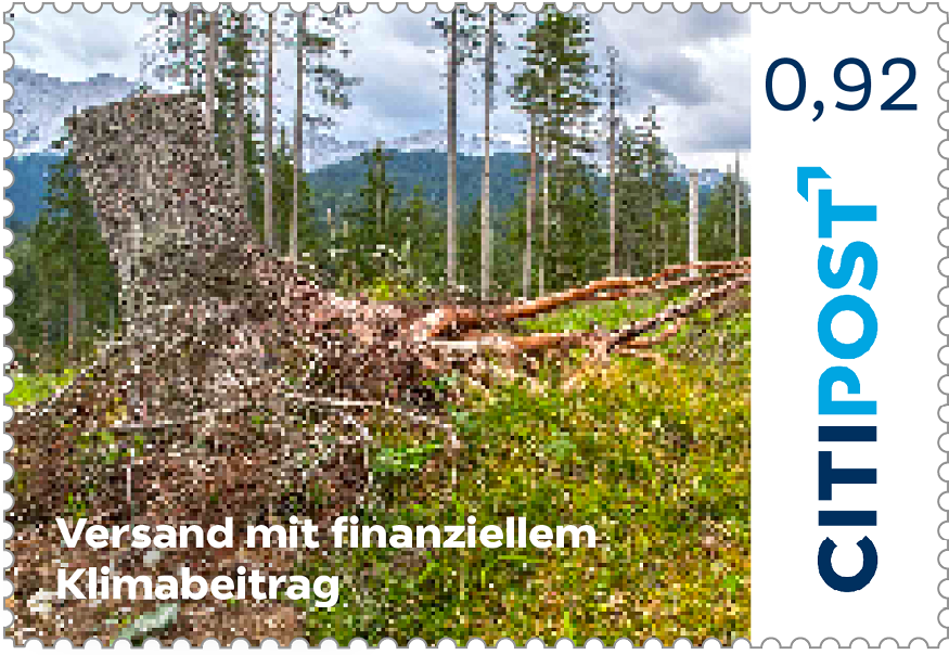 10er-Markenheft Standardbrief / Postkarte „Klimabeitrag“