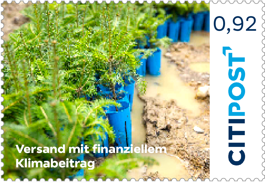 10er-Markenheft Standardbrief / Postkarte „Klimabeitrag“