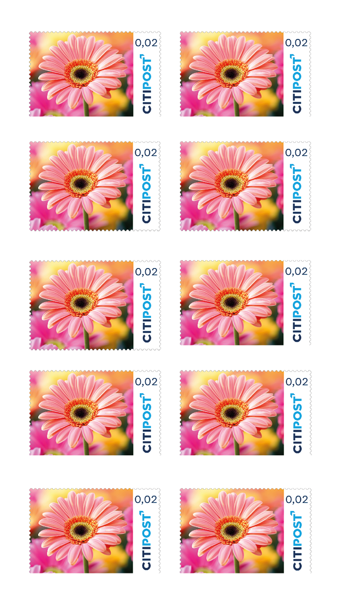 10er-Markenheft Ergänzungsbriefmarke 0,02 €