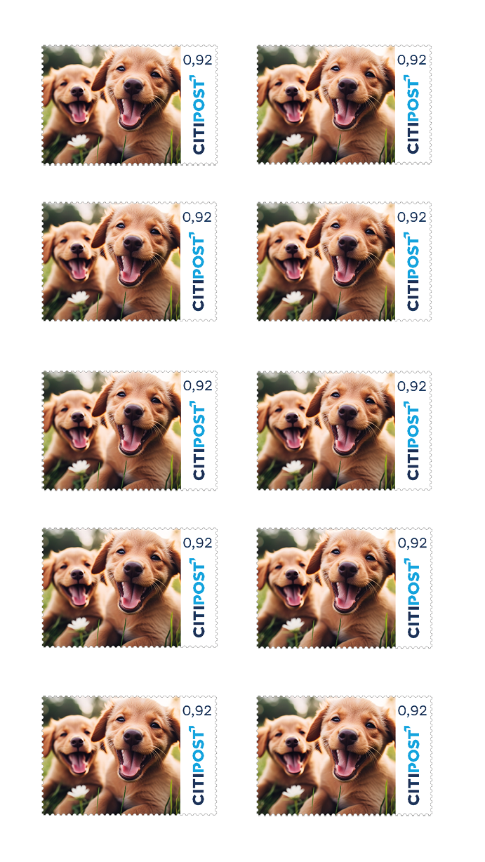 10er-Markenheft Standardbrief / Postkarte „Haustiere“ 0,92 €