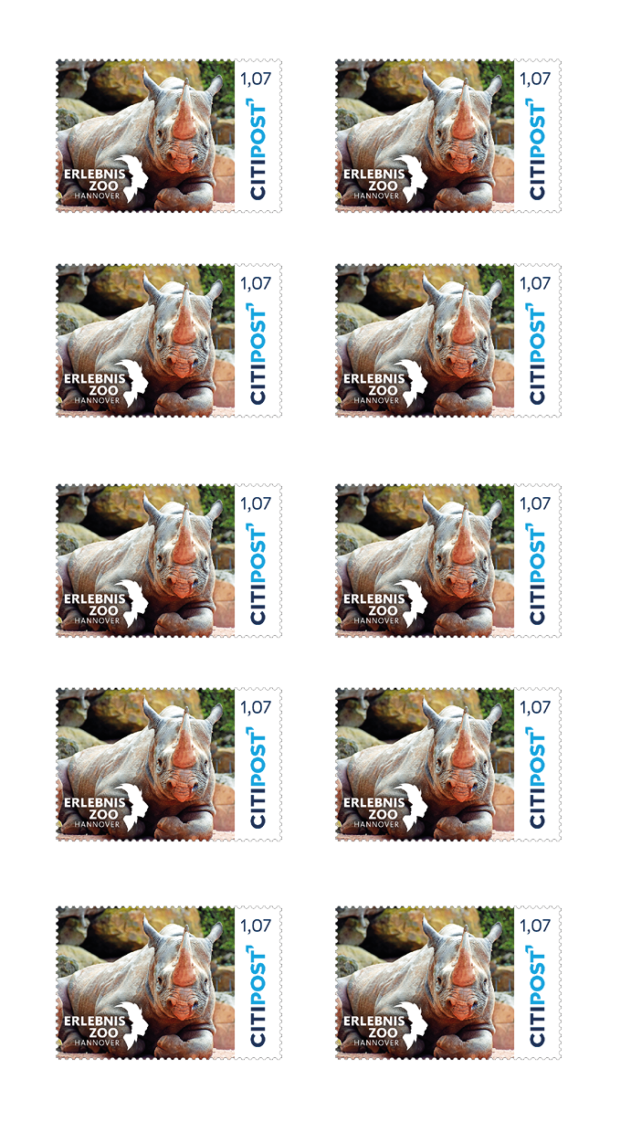 10er-Markenheft Kompaktbrief „Zoo Hannover“ 1,07 €