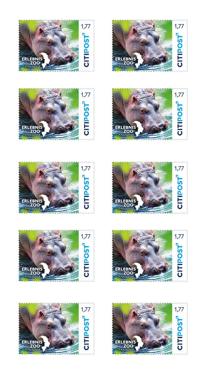 10er-Markenheft Großbrief „Zoo Hannover“ 1,77 €