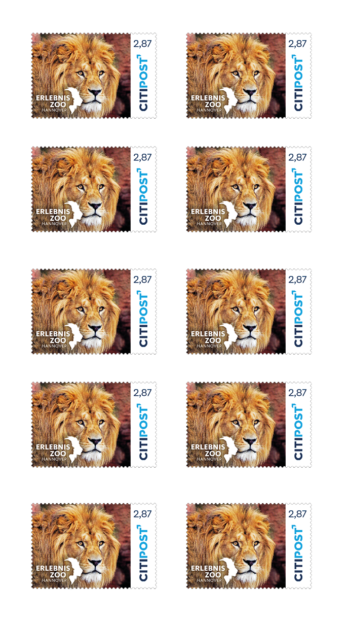 10er-Markenheft Maxibrief „Zoo Hannover“ 2,87 €