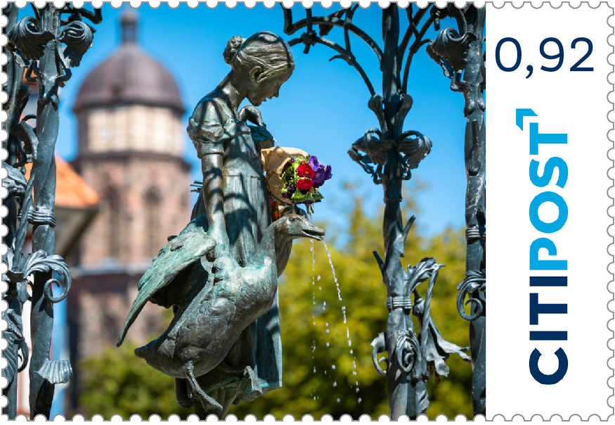 10er-Markenheft Standardbrief / Postkarte „Gänseliesel“ 0,92 €
