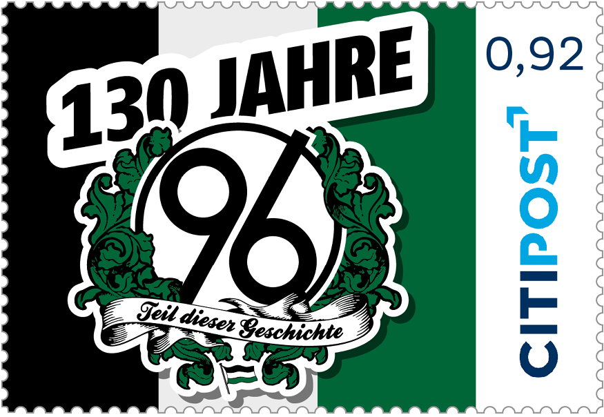 10er-Markenheft Standardbrief / Postkarte „130 Jahre Hannover 96“ 0,92 €